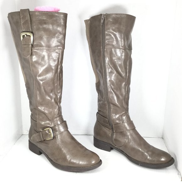 Wear-Ever Women's Ramada Knee-High Riding Boots Size 7 Taupe - Picture 1 of 13